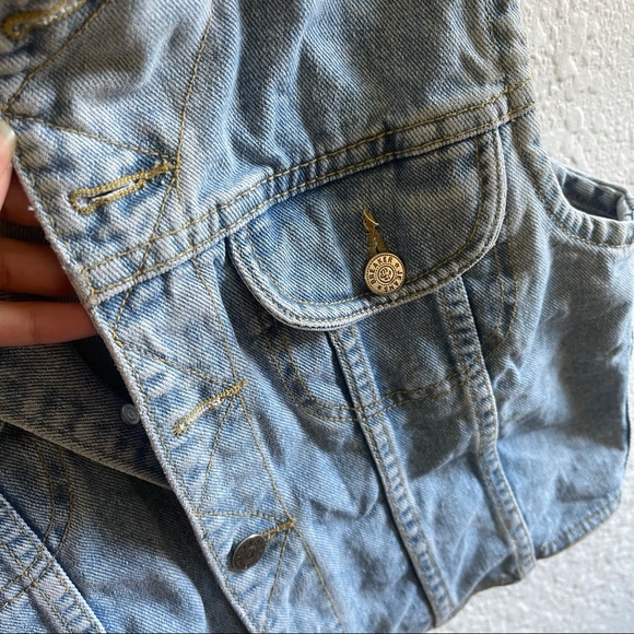 Breaker Jeans Vintage Denim Vest Size M - Picture 4 of 5